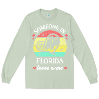 Matcha someone in florida loves me t  shirt someone in florida loves me funny Long Sleeve Tee - linhVisuals