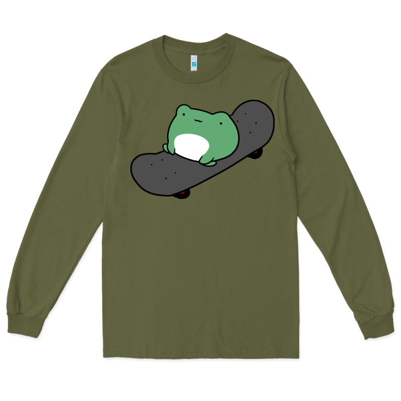 Skateboarding Frog Long Sleeve Tee by linhVisuals | Teevron