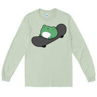 Matcha skateboarding frog Long Sleeve Tee - linhVisuals