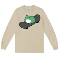 Mushroom skateboarding frog Long Sleeve Tee - linhVisuals