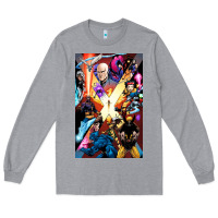 Heather Grey x men 3 Long Sleeve Tee - linhVisuals