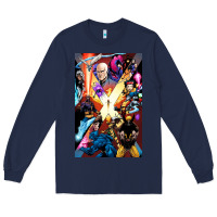 Navy x men 3 Long Sleeve Tee - linhVisuals