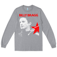 Heather Grey billy bragg müsic Long Sleeve Tee - linhVisuals