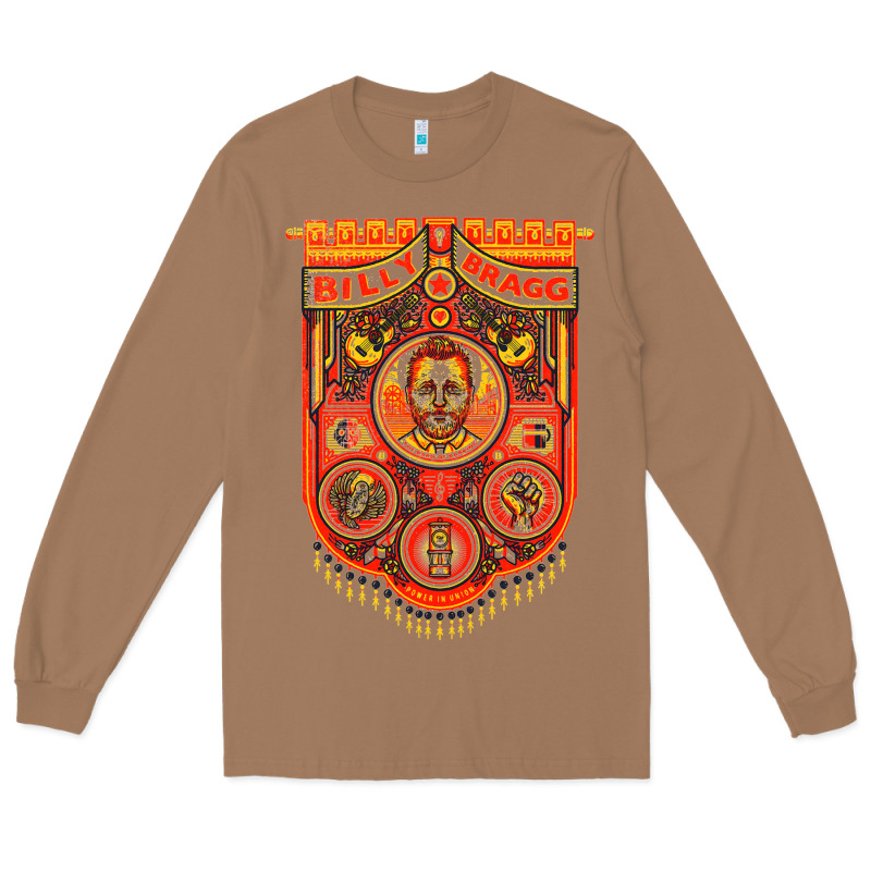 Billy Bragg Müsic Long Sleeve Tee by linhVisuals | Teevron