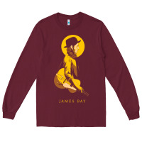 Burgundy james bay müsic Long Sleeve Tee - linhVisuals