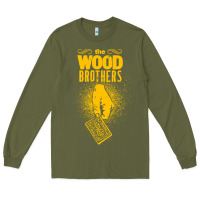 Army Green the wood brothers blues Long Sleeve Tee - linhVisuals
