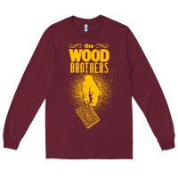 Burgundy the wood brothers blues Long Sleeve Tee - linhVisuals