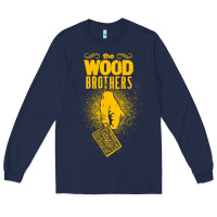 Navy the wood brothers blues Long Sleeve Tee - linhVisuals