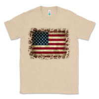 Mushroom America Flag and Leopard Classic Tee - CowCowDesign