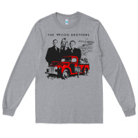 Heather Grey the wood brothers blues Long Sleeve Tee - linhVisuals