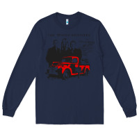 Navy the wood brothers blues Long Sleeve Tee - linhVisuals
