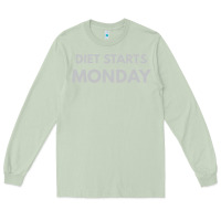 Matcha diet starts monday Long Sleeve Tee - linhVisuals