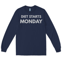 Navy diet starts monday Long Sleeve Tee - linhVisuals