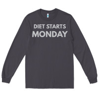 Smoke diet starts monday Long Sleeve Tee - linhVisuals