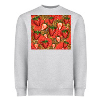 Heather Grey strawberries Heavyweight Sweatshirt - Jasminsmagicworld