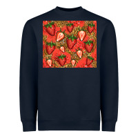 Navy strawberries Heavyweight Sweatshirt - Jasminsmagicworld