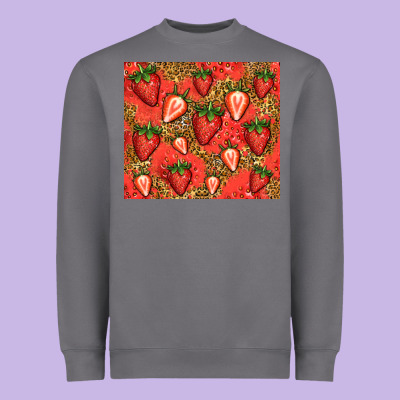 Strawberries Heavyweight Sweatshirt Designed By Jasminsmagicworld