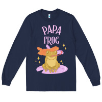 Navy papa frog Long Sleeve Tee - linhVisuals