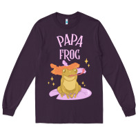 Plum papa frog Long Sleeve Tee - linhVisuals