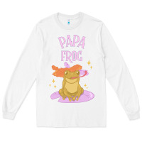 White papa frog Long Sleeve Tee - linhVisuals