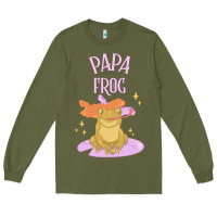 Army Green papa frog Long Sleeve Tee - linhVisuals