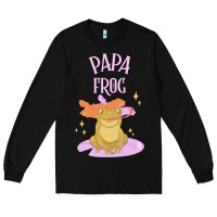 Black papa frog Long Sleeve Tee - linhVisuals