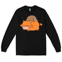 Black sloth and highland cow Long Sleeve Tee - linhVisuals