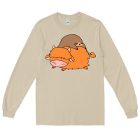Mushroom sloth and highland cow Long Sleeve Tee - linhVisuals