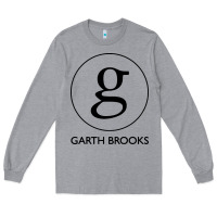 Heather Grey garth brooks Long Sleeve Tee - linhVisuals