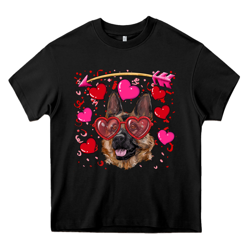 Valentine's German Shepherd Heavy Core Tee by RanaPortraitStore | Teevron