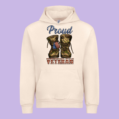 Proud Veteran Camo Shoes Urban Hoodie Designed By Jasminsmagicworld