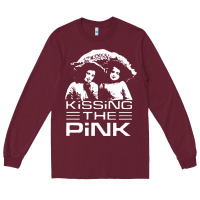 Burgundy gift for men kissing the pink Long Sleeve Tee - linhVisuals