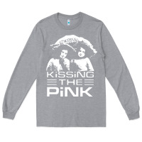 Heather Grey gift for men kissing the pink Long Sleeve Tee - linhVisuals