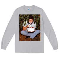 Moon Dust johnny cash eating cake in a bush Long Sleeve Tee - linhVisuals