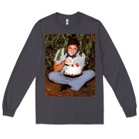 Smoke johnny cash eating cake in a bush Long Sleeve Tee - linhVisuals