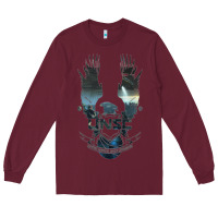 Burgundy unsc Long Sleeve Tee - linhVisuals