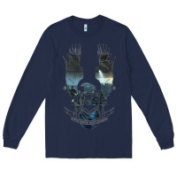 Navy unsc Long Sleeve Tee - linhVisuals
