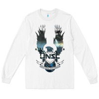 White unsc Long Sleeve Tee - linhVisuals