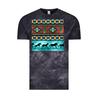 Cloud Black native american aztec seamless pattern Vintage Tee - BundleAndBundleShop