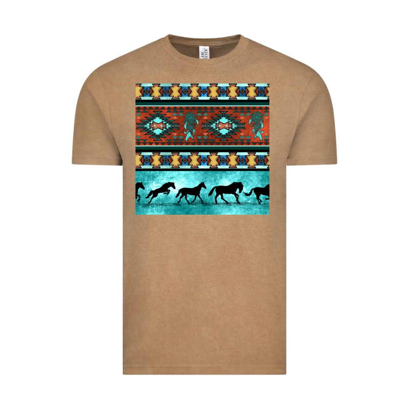 Native American Aztec Seamless Pattern Vintage Tee by BundleAndBundleShop | Teevron