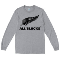 Heather Grey New Zealand Color Are Blacks Long Sleeve Tee - linhVisuals