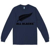 Navy New Zealand Color Are Blacks Long Sleeve Tee - linhVisuals
