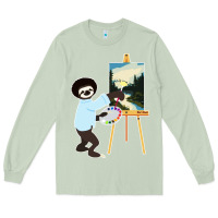 Matcha bob sloth Long Sleeve Tee - linhVisuals