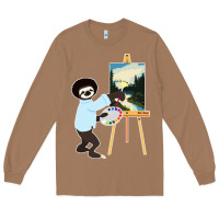 Toasted Coconut bob sloth Long Sleeve Tee - linhVisuals