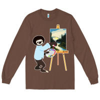 Chestnut bob sloth Long Sleeve Tee - linhVisuals