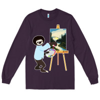Plum bob sloth Long Sleeve Tee - linhVisuals