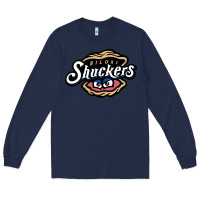 Navy biloxi shuckers Long Sleeve Tee - linhVisuals