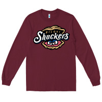 Burgundy biloxi shuckers Long Sleeve Tee - linhVisuals
