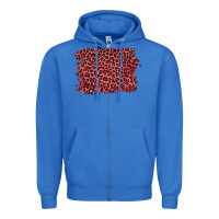 True Royal pink leopard background Zipper Hoodie - RanaPortraitStore