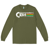 Army Green #commodore 64 Long Sleeve Tee - linhVisuals